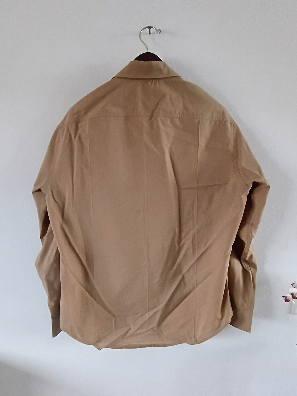 Men's Military-Style Khaki Shirt Jacket - Picture 6 of 9